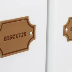 MegaChef Kitchen Food Storage And Organization 5 Piece Canister Set In White -Rubbermaid Shop GUEST f073d4f5 d1bb 41b4 8078 cea189fc60fc