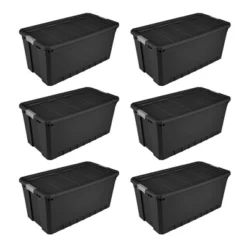 Sterilite Storage System Solution With 50 Gallon Heavy Duty Stackable Storage Box Container Totes With Grey Latching Lid For Home Organization -Rubbermaid Shop GUEST f53ce20c c702 4f50 b3d6 9fd065d15a06