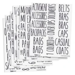 Talented Kitchen 133 Closet Labels For Bins, Baskets, Preprinted Black All Cap Stickers For Clothing Organization, Storage Containers, Water Resistant -Rubbermaid Shop GUEST f59788b2 40f0 4044 8acb c9eefa9b1ccb