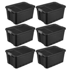 Sterilite Storage System Solution With 19 Gallon Heavy Duty Stackable Storage Box Container Totes With Grey Latching Lid For Home Organization -Rubbermaid Shop GUEST fac827ad 1db1 44cb bfaf caf2ce66139b