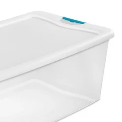 Sterilite Storage System Solution With 106 Quart Clear Stackable Storage Box Organization Containers With White Latching Lid -Rubbermaid Shop GUEST fcc76e1d 3cc4 464b a219 298482ef705f